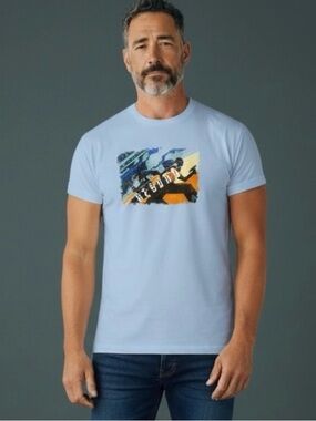 Star Trek Beyond 2016 Promo Men's BLUE Graphic Crewneck T-Shirt - Size -XL NWOT